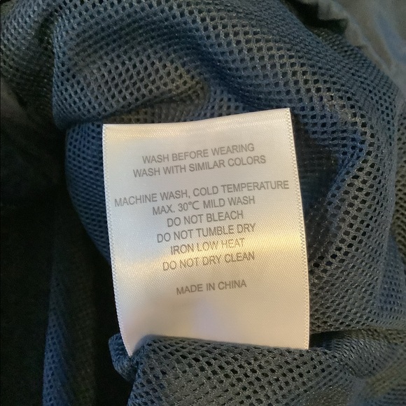 Zyia Active Rainbow Sleeve Hooded Bomber Jacket Navy Medium - Picture 5 of 6